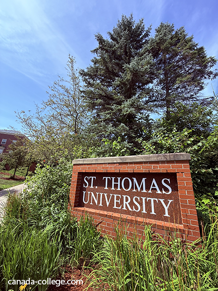 St. Thomas University entrance sign